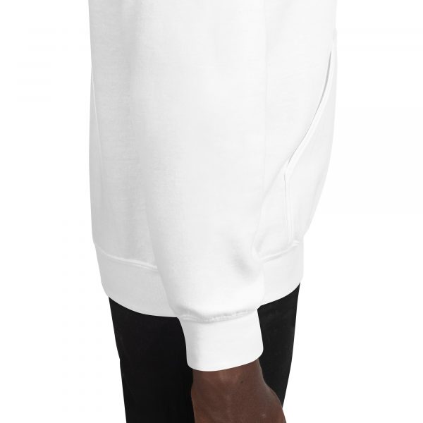 Sweat à Capuche Sport "Black&White" Blanc Message – Image 8