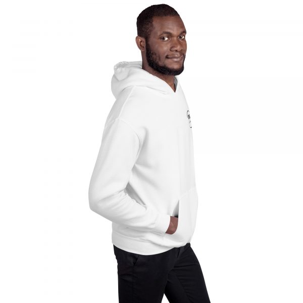 Sweat à Capuche Sport "Black&White" Blanc Message – Image 5