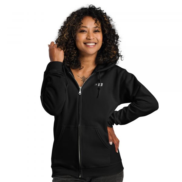Veste Élégante "Black&White" Noir Femme Écusson Brodé – Image 2