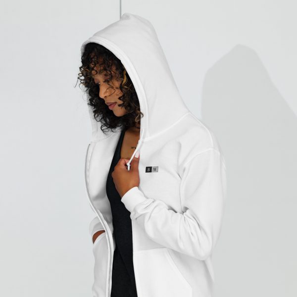 Veste Élégante "Black&White" Blanc Femme Écusson Brodé – Image 2