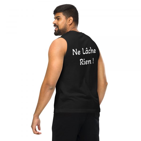 Débardeur Sport "B&W" Noir Homme "Ne Lâche Rien!" – Image 4