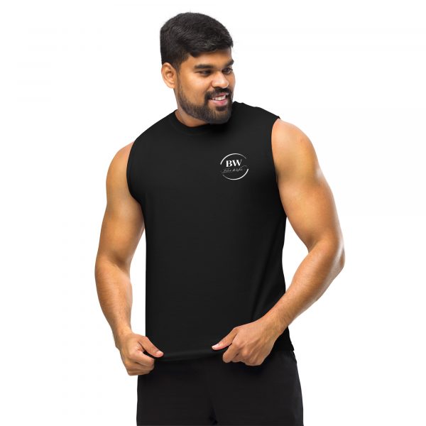 Débardeur Sport "B&W" Noir Homme Classique – Image 4