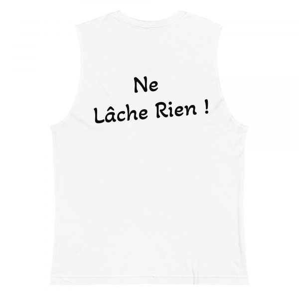Débardeur Sport "B&W" Blanc Femme "Ne Lâche Rien!" – Image 4