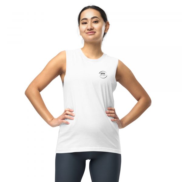 Débardeur Sport "B&W" Blanc Femme Classique – Image 2
