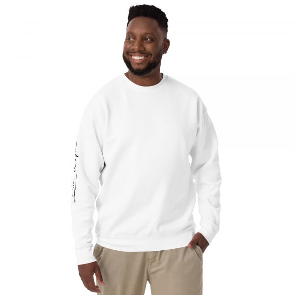 Pull Premium Homme "Black&White" Blanc Imprimé Manche – Image 2