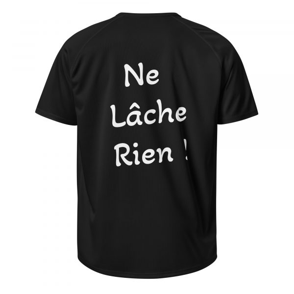 T-Shirt Sport "Black&White" Noir Femme "Ne Lâche rien!" – Image 3