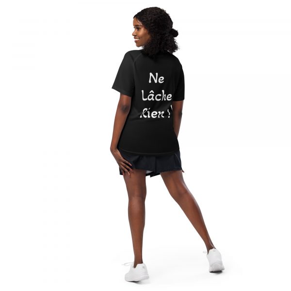T-Shirt Sport "Black&White" Noir Femme "Ne Lâche rien!" – Image 5