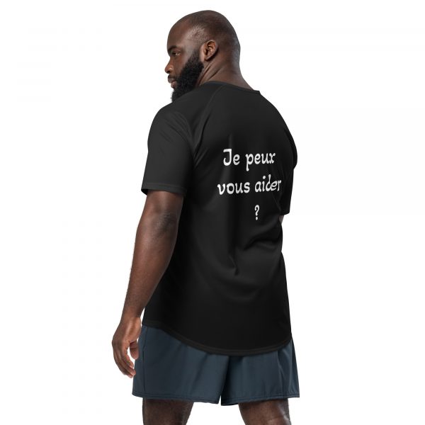 T-Shirt Sport "Black&White" Noir Homme "Je peux vous..." – Image 3