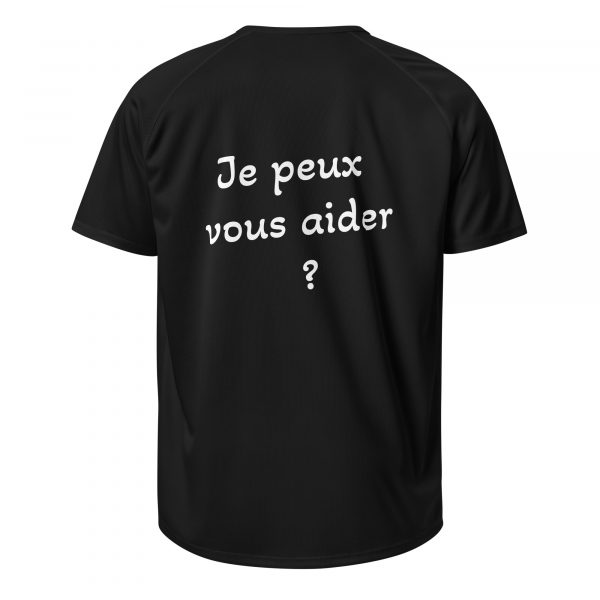 T-Shirt Sport "Black&White" Noir Homme "Je peux vous..." – Image 5