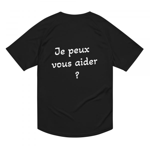 T-Shirt Sport "Black&White" Noir Femme "Je peux vous..." – Image 4