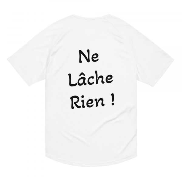 T-Shirt Sport "Black&White" Blanc Homme "Ne Lâche Rien!" – Image 4