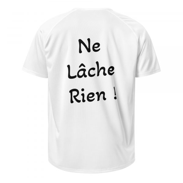 T-Shirt Sport "Black&White" Blanc Homme "Ne Lâche Rien!" – Image 5