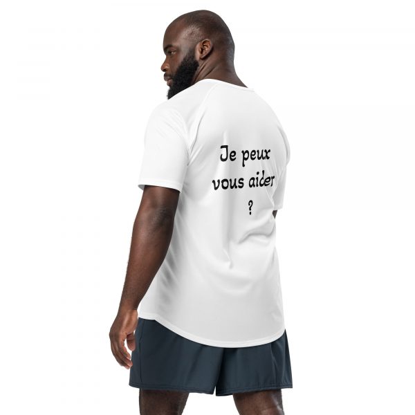 T-Shirt Sport "Black&White" Blanc Homme "Je peux vous..." – Image 6