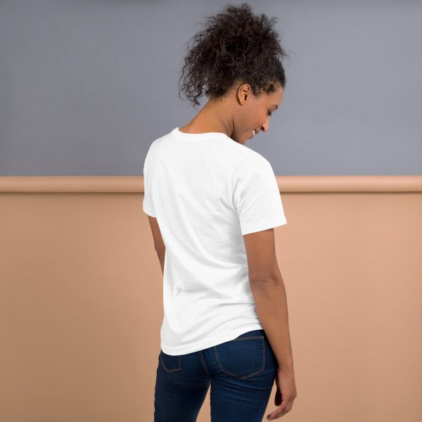 T-shirt Blanc Femme "Black&White" Écusson Brodé – Image 4