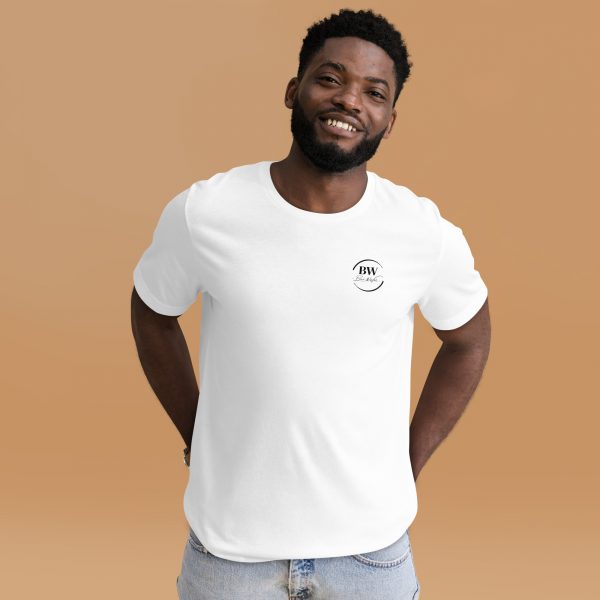 T-Shirt Sport Coton "Black&White" Blanc Homme "J'ai des écouteurs." – Image 5