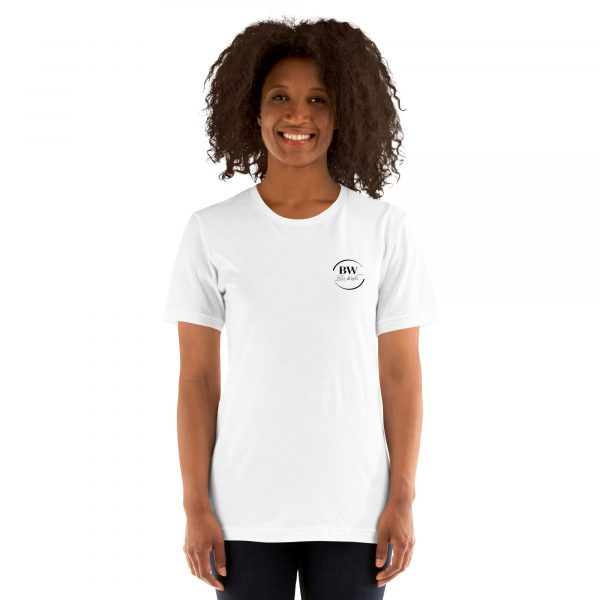 T-Shirt Sport Coton "Black&White" Blanc Femme "Va T'entrainer." – Image 2