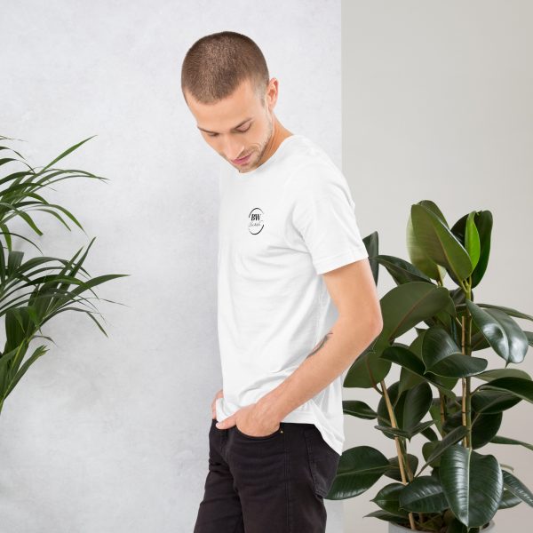 T-Shirt Sport Coton "Black&White" Blanc Homme "J'ai des écouteurs." – Image 4