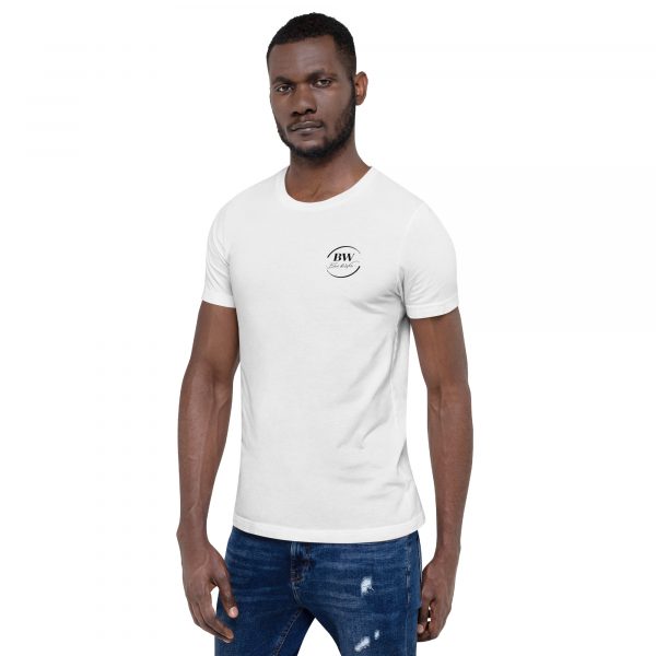 T-Shirt Sport Coton "Black&White" Blanc Homme "J'ai eu des..." – Image 4