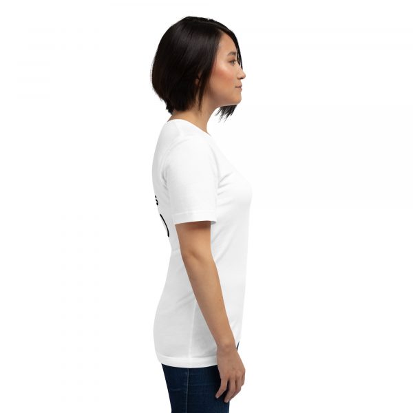 T-Shirt Sport Coton "Black&White" Blanc Femme "J'ai des écouteurs..." – Image 7