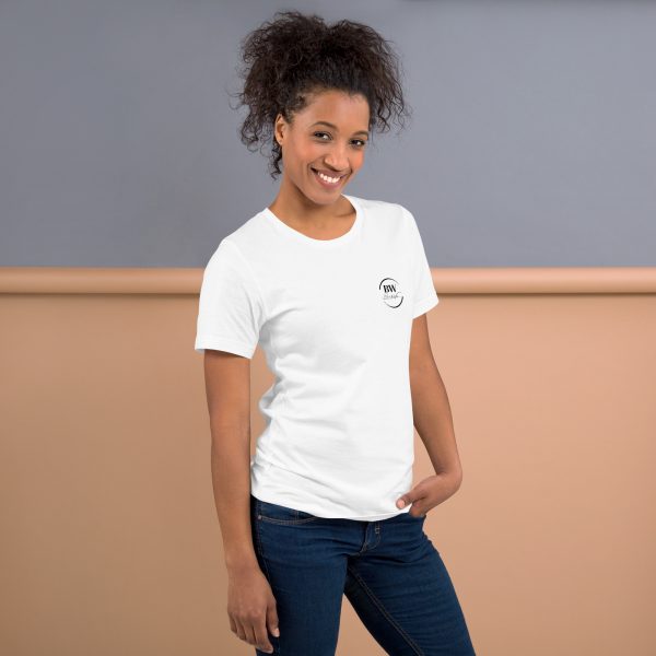 T-Shirt Sport Coton "Black&White" Blanc Femme "Va T'entrainer." – Image 6