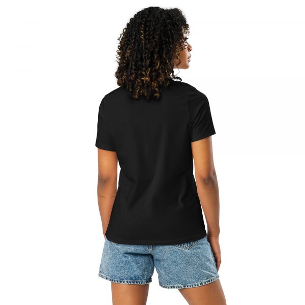 T-shirt Femme "Black&White" Noir Écusson Brodé – Image 3