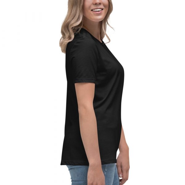 T-shirt Femme « Black&White » Noir Logo Brodé – Image 7