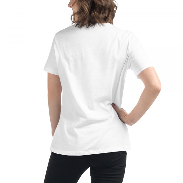 T-shirt Femme « Black&White » Blanc Logo Brodé – Image 6