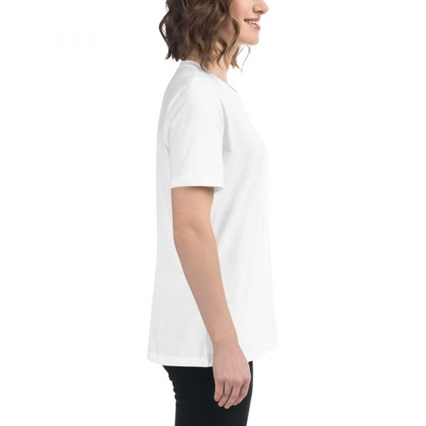 T-shirt Femme « Black&White » Blanc Logo Brodé – Image 7