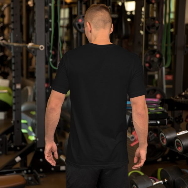 T-shirt Confortable et Élégant Homme "B&W" Noir Écusson – Image 3