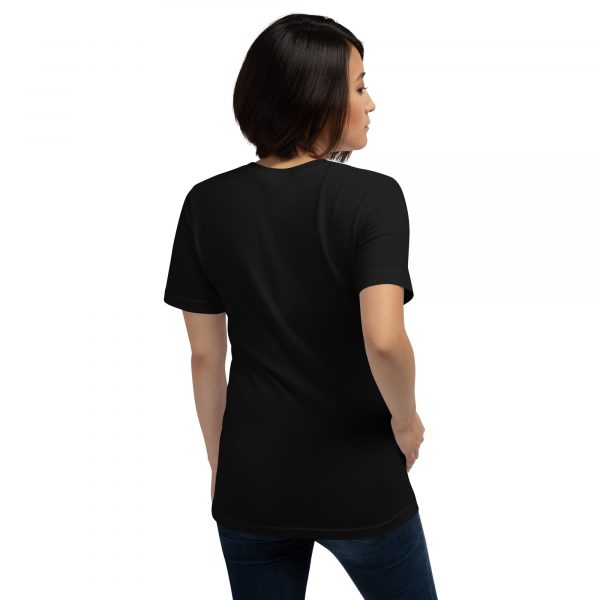 T-shirt Confortable et Élégant Femme "B&W" Noir Écusson – Image 6