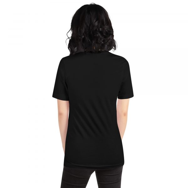 T-shirt Confortable et Élégant Femme "B&W" Noir Écusson Manche – Image 7
