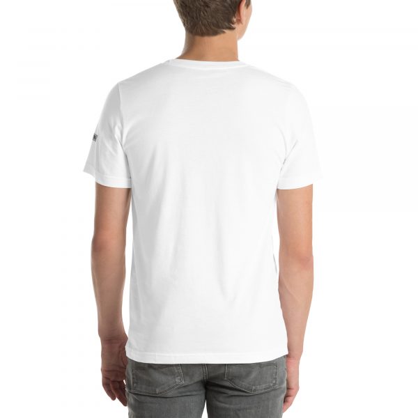 T-shirt Confortable et Élégant Homme "B&W" Blanc Écusson Manche – Image 3