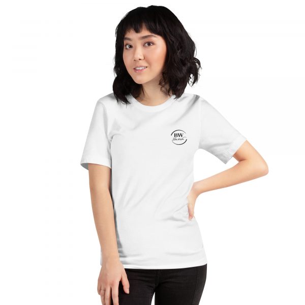 T-shirt Confortable et Élégant Femme "B&W" Blanc
