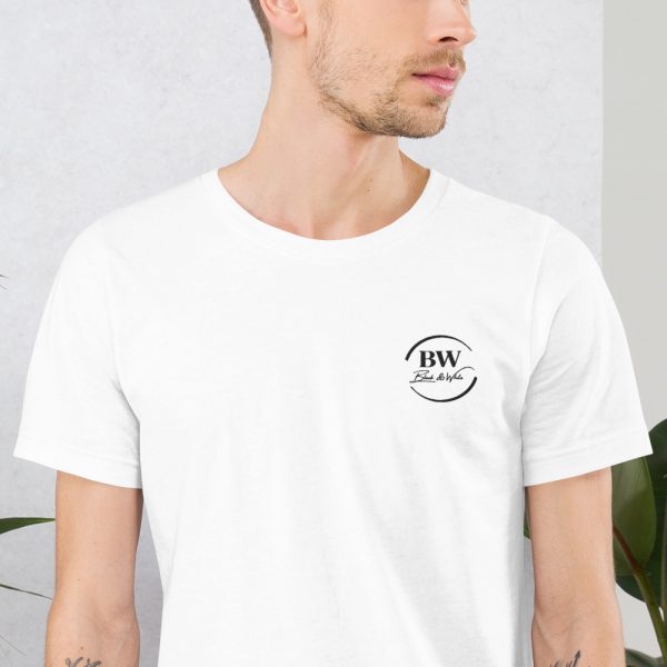 T-shirt Confortable et Élégant Homme "B&W" Blanc